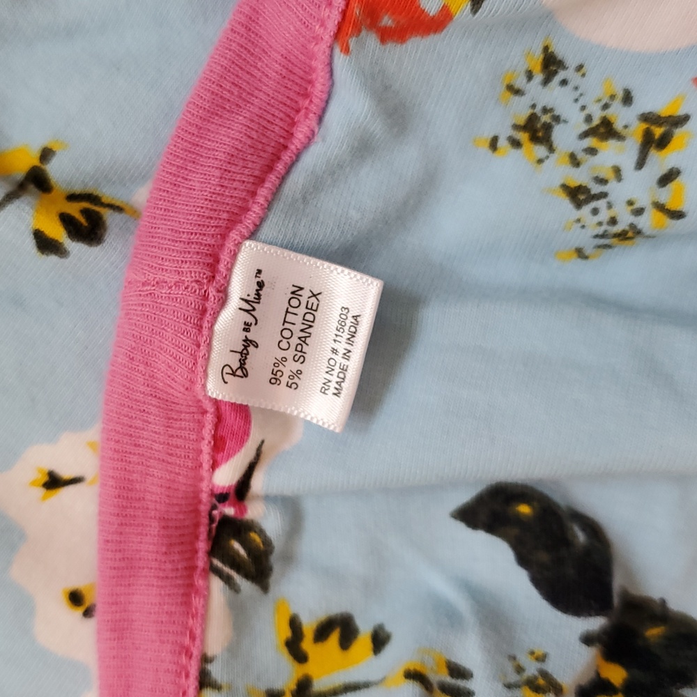 Baby Be Mine Floral Swaddle Set With Matching Scrunchie - Picture 6 of 6